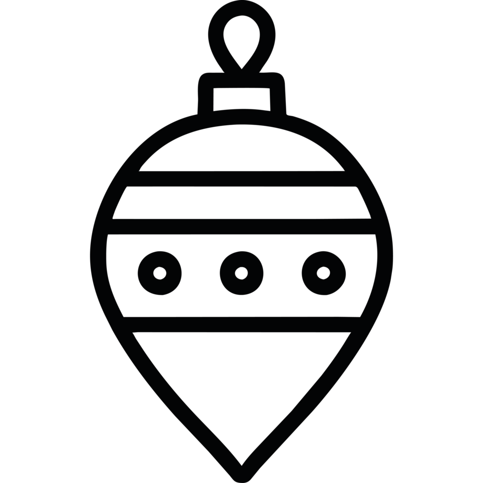 Christmas ornament element icon isolated png