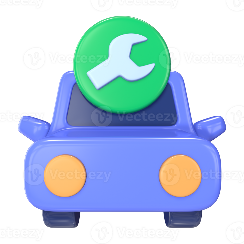 Car Repair 3D Illustration Icon S1 png