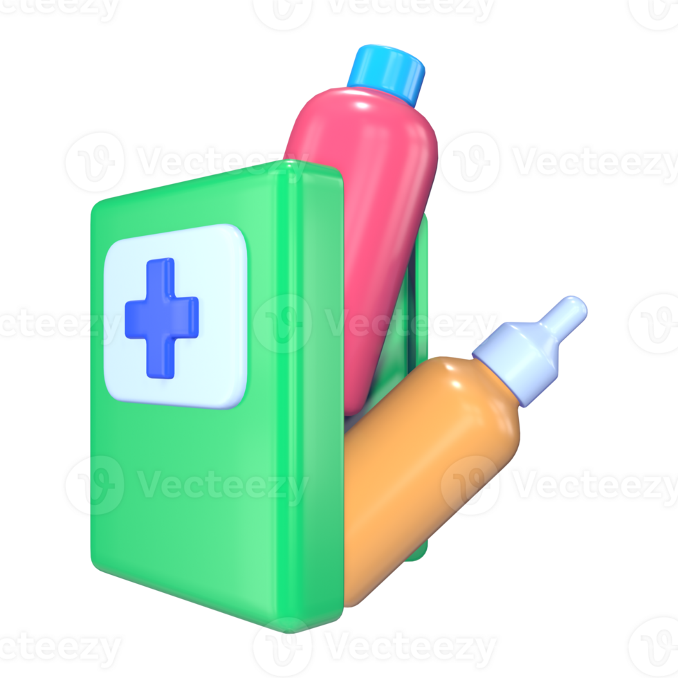 First Aid Station 3D Illustration Icon S1 png