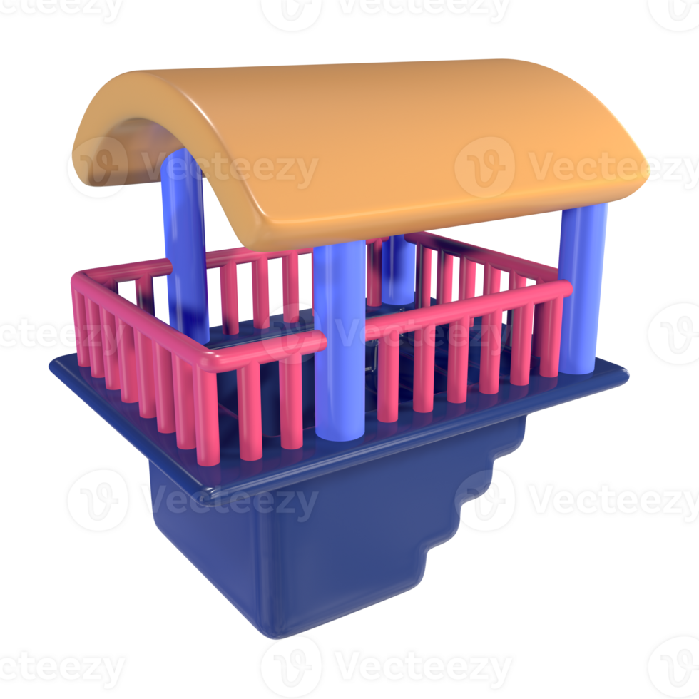 Subway Entrance 3D Illustration Icon S1 png