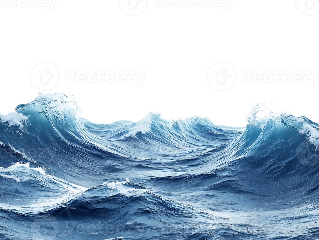 Ocean Waves Crashing, Transparent Background png