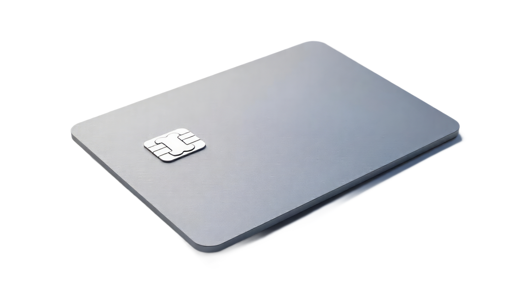 Closeup View of a Modern EMV Chip Credit Card A Detailed Look at Secure Payment Technology png