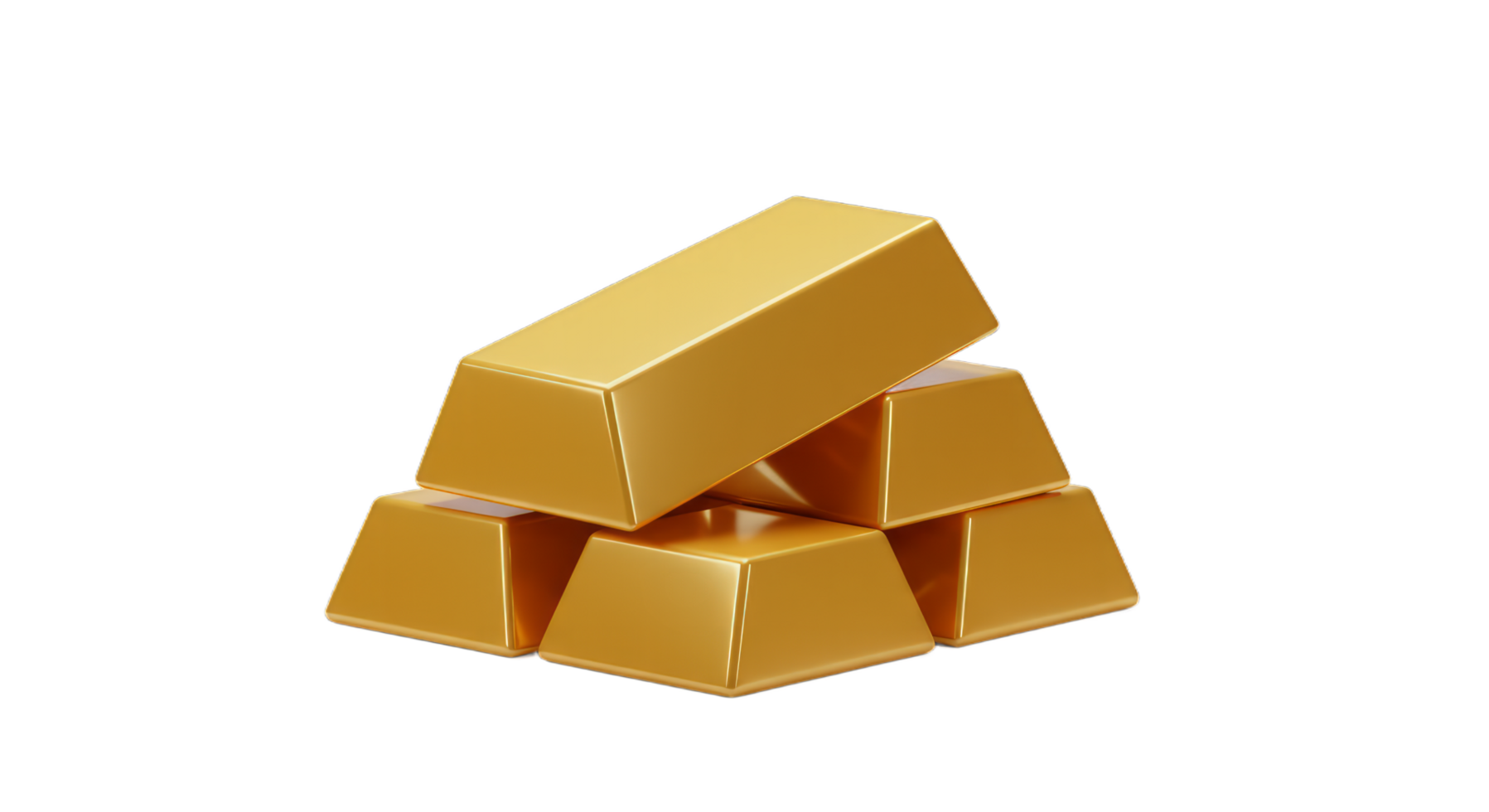 A Stack of Gleaming Gold Bars. Wealth, Luxury, and Financial Success png