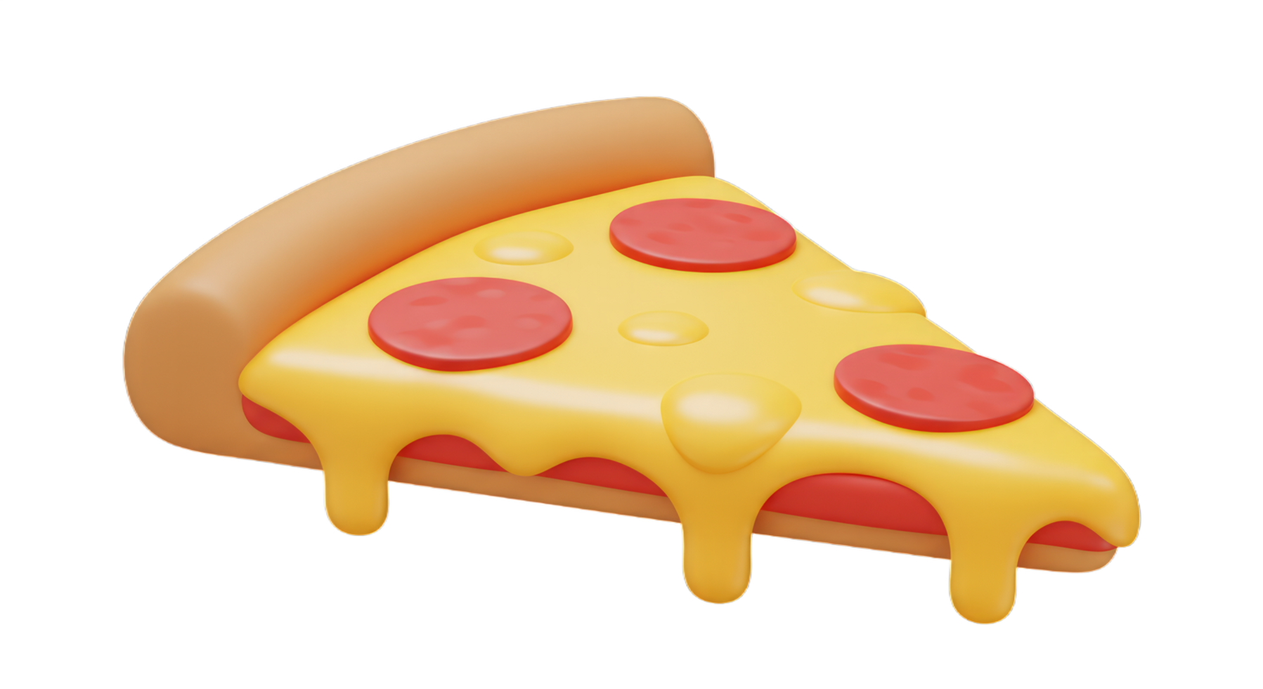 A Delicious 3D Rendered Pizza Slice with Melted Cheese and Pepperoni1 png