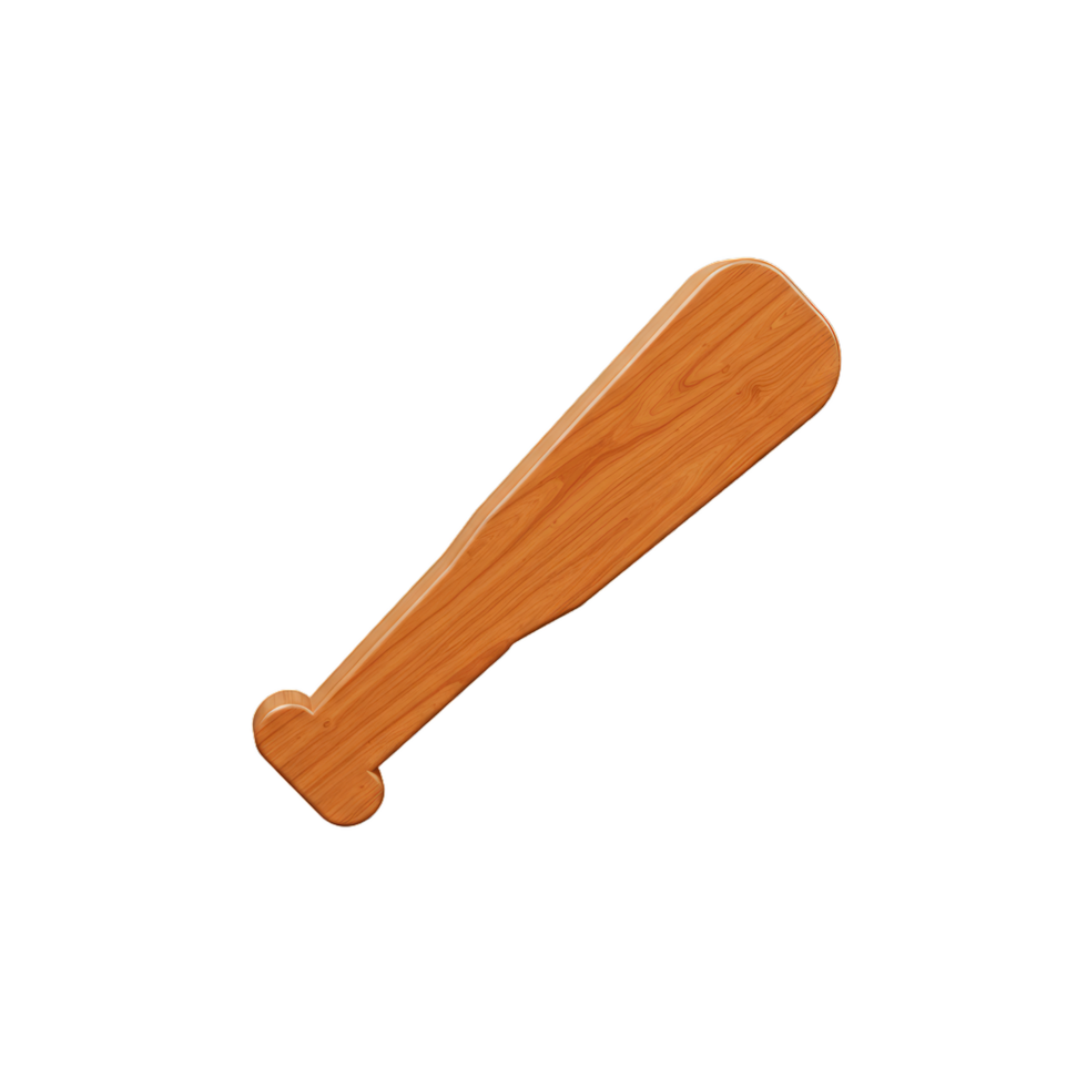 Wooden Baseball Bat Icon Design Illustration Image Graphic for Game App UI UX png