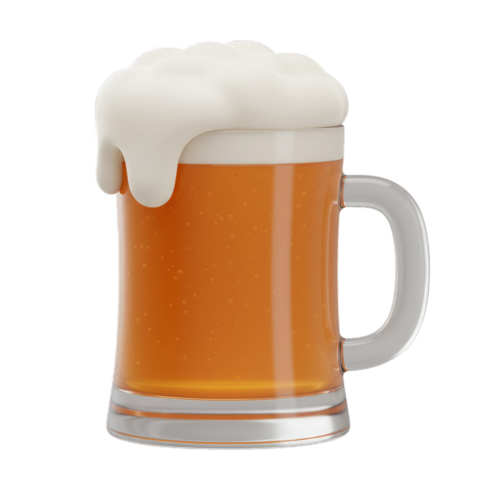 Refreshing Glass of Frothy Beer A Cool and Crisp Pint of Lager Perfect for a Thirsty Day png