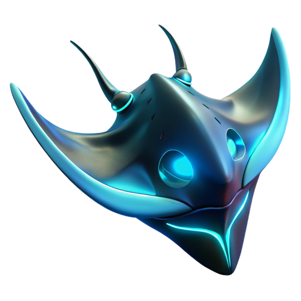 Futuristic Stingray 3D Render png