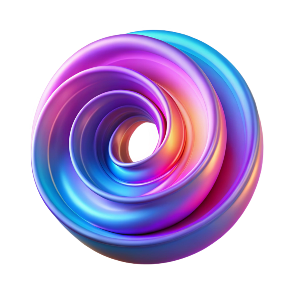 Abstract 3D Swirling Vortex Background png