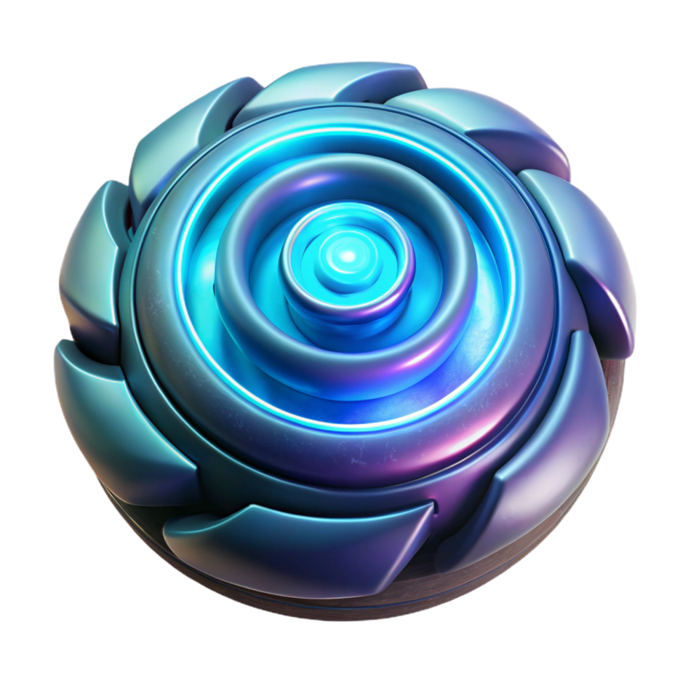 Abstract 3D Render of a Futuristic Orb png