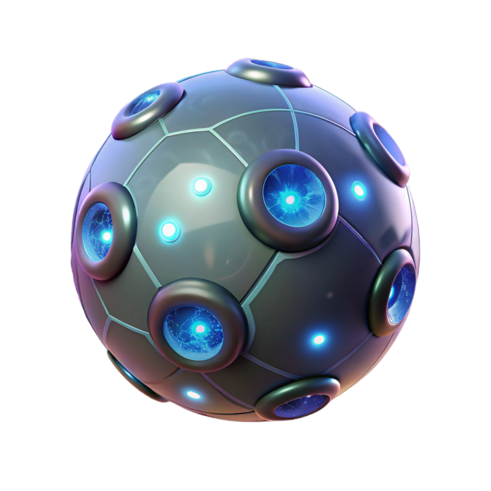 Futuristic 3D Sphere Illustration png
