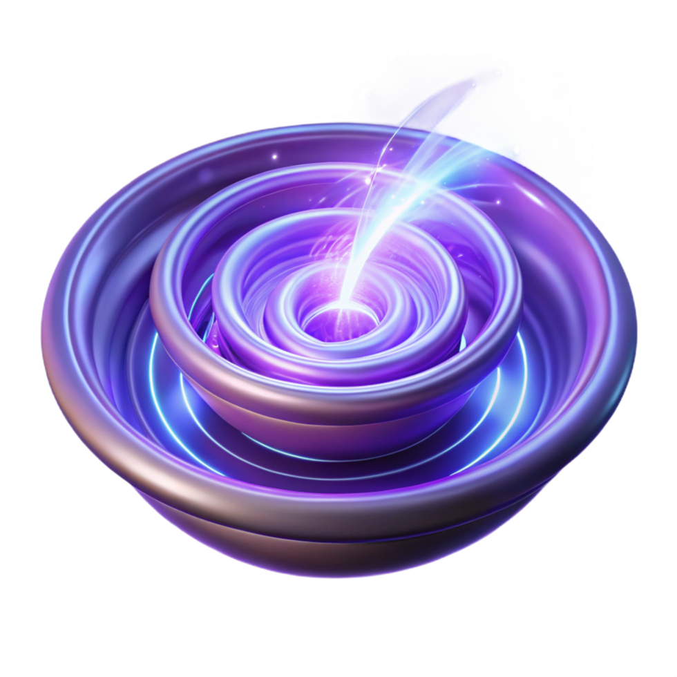 Abstract 3D Purple Vortex Background png