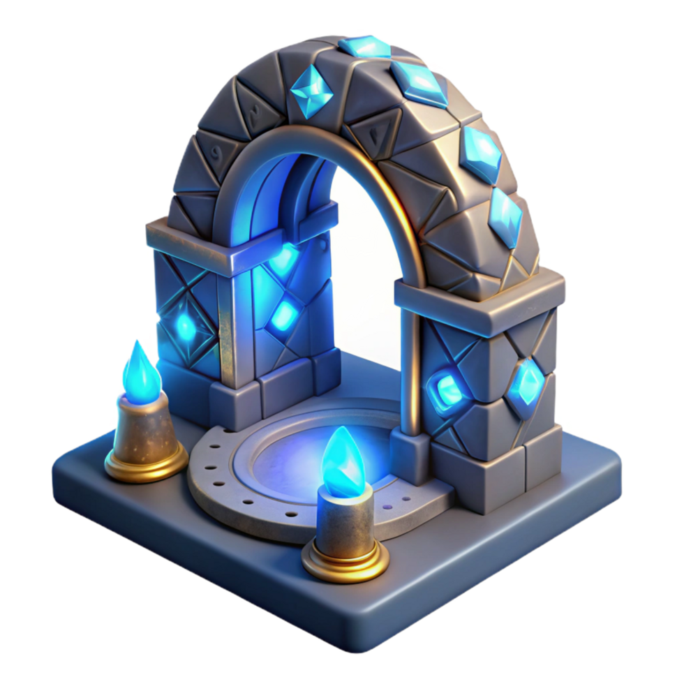 Mystic Archway 3D Render png