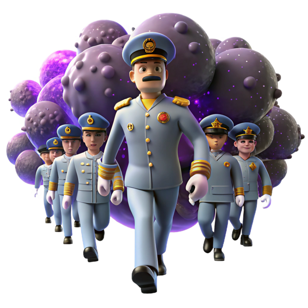 Confronting the Cellular Anomaly A 3D Animated Depiction of a Military Team's Response to a Biological Threat png