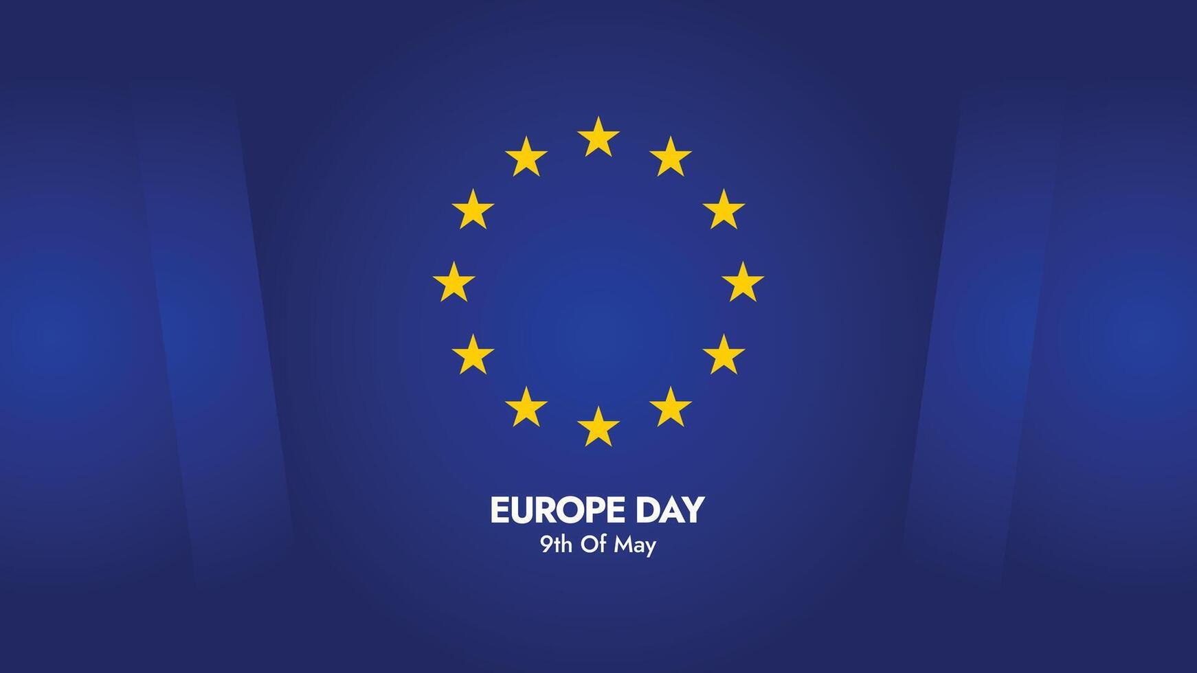 Professional European Union Banner for Business and Political Events vector