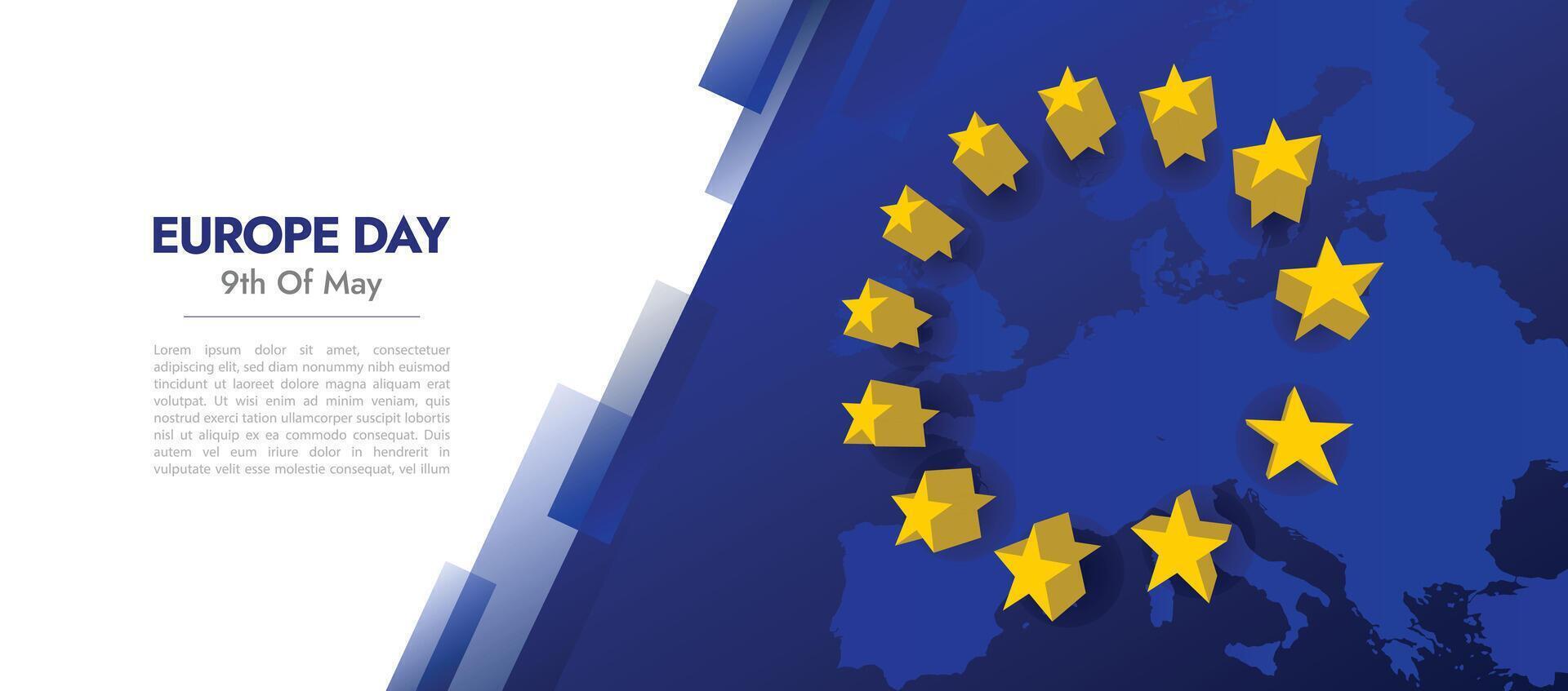 High-Quality European Union Banner for Official and Promotional Use vector