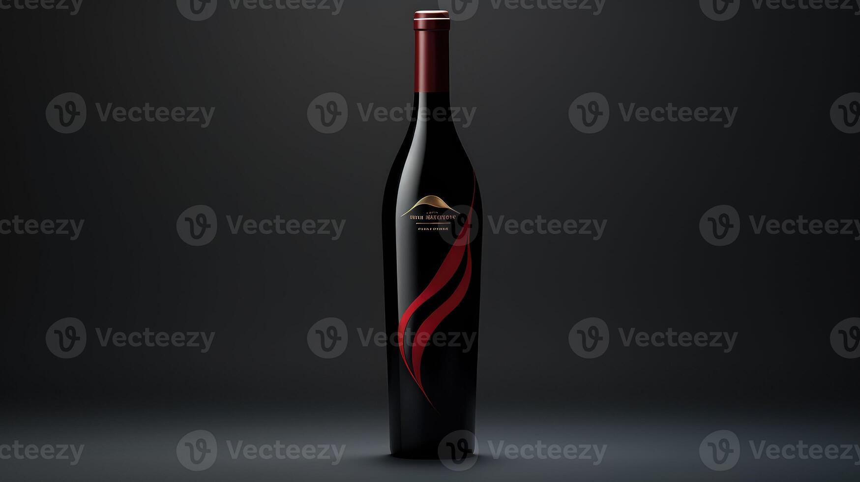 tall wine bottle template photo