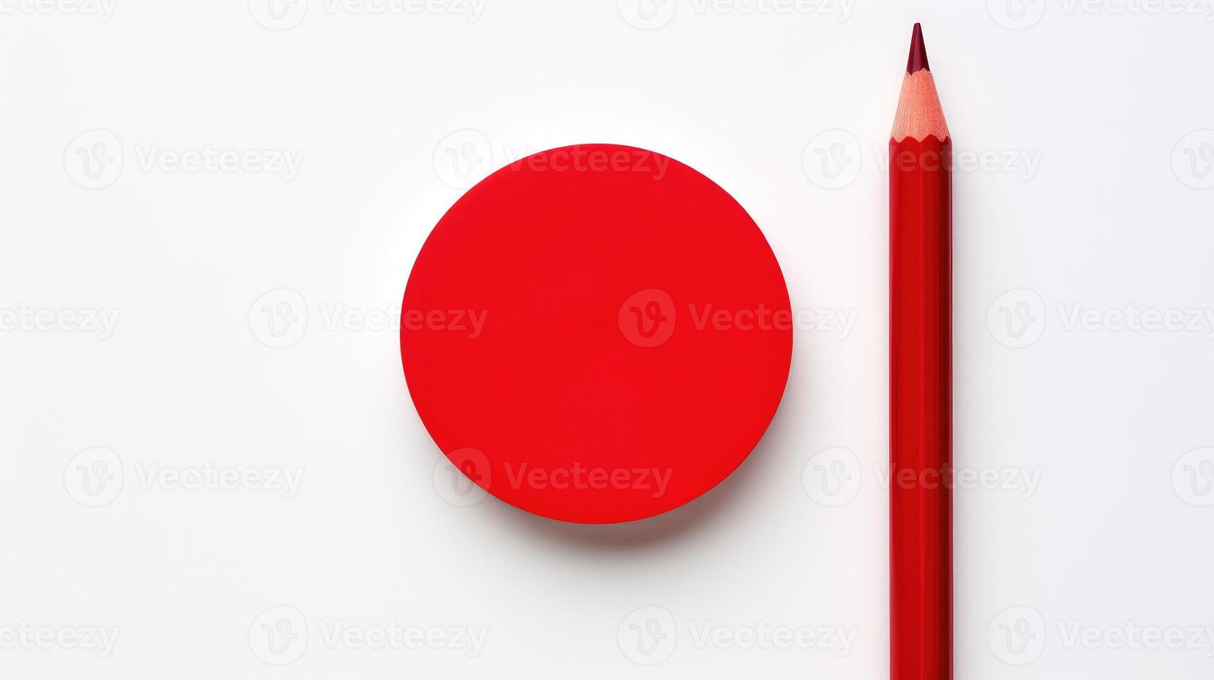 drawing red circle pencil photo
