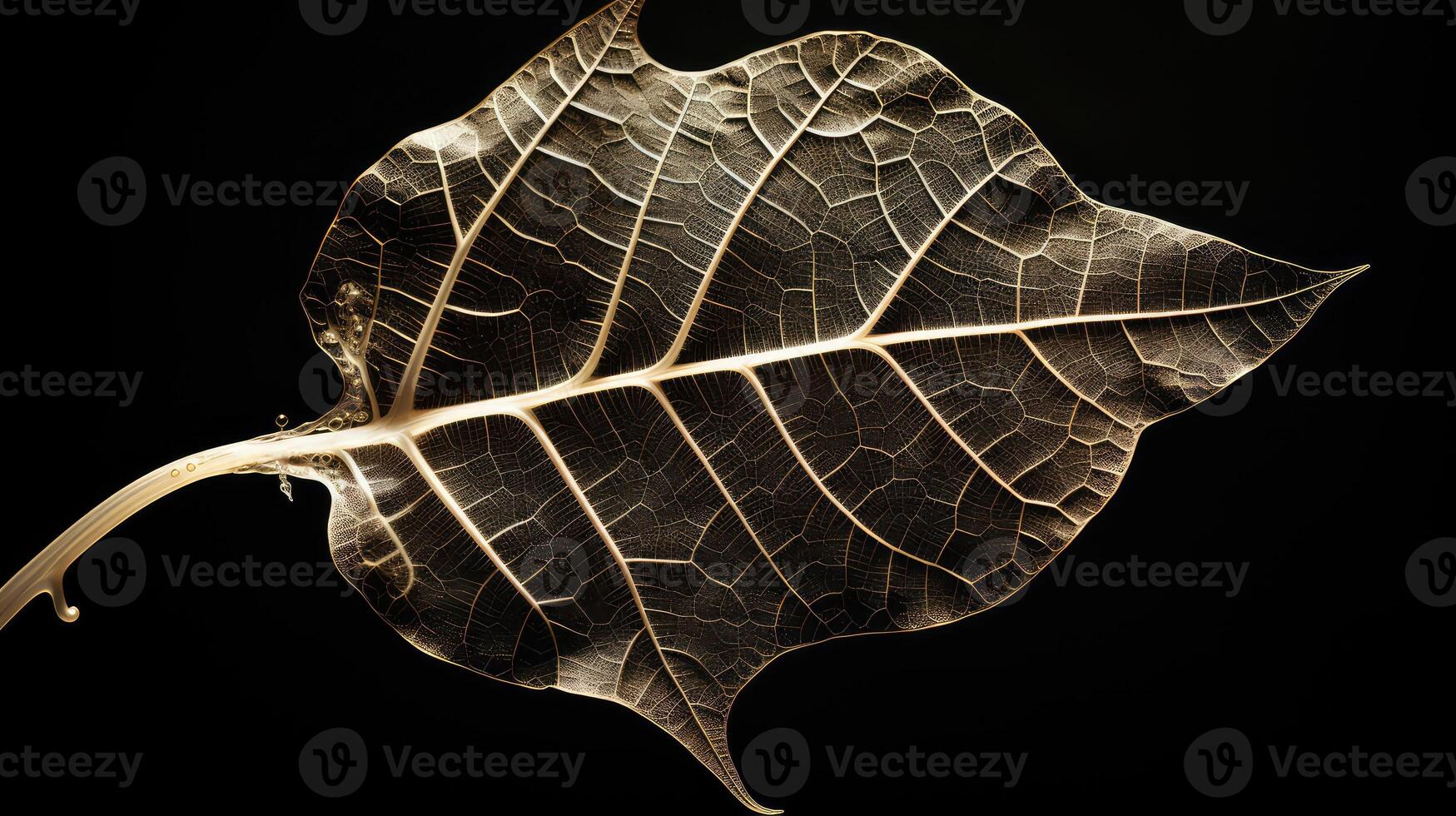intricate leaf skeleton photo