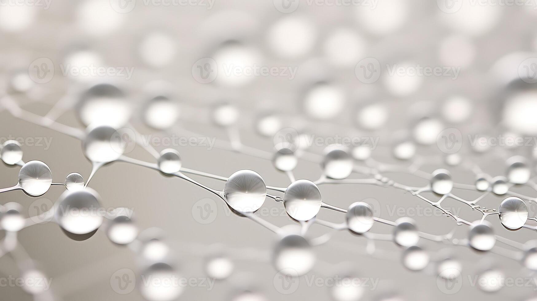 intricate water drops on white photo