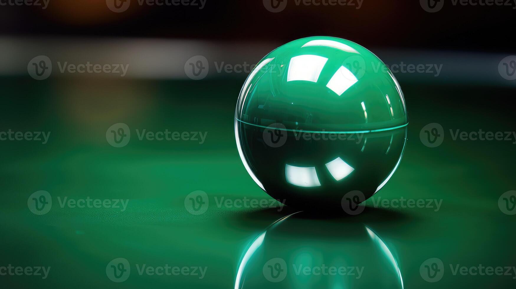 reflection green sphere photo