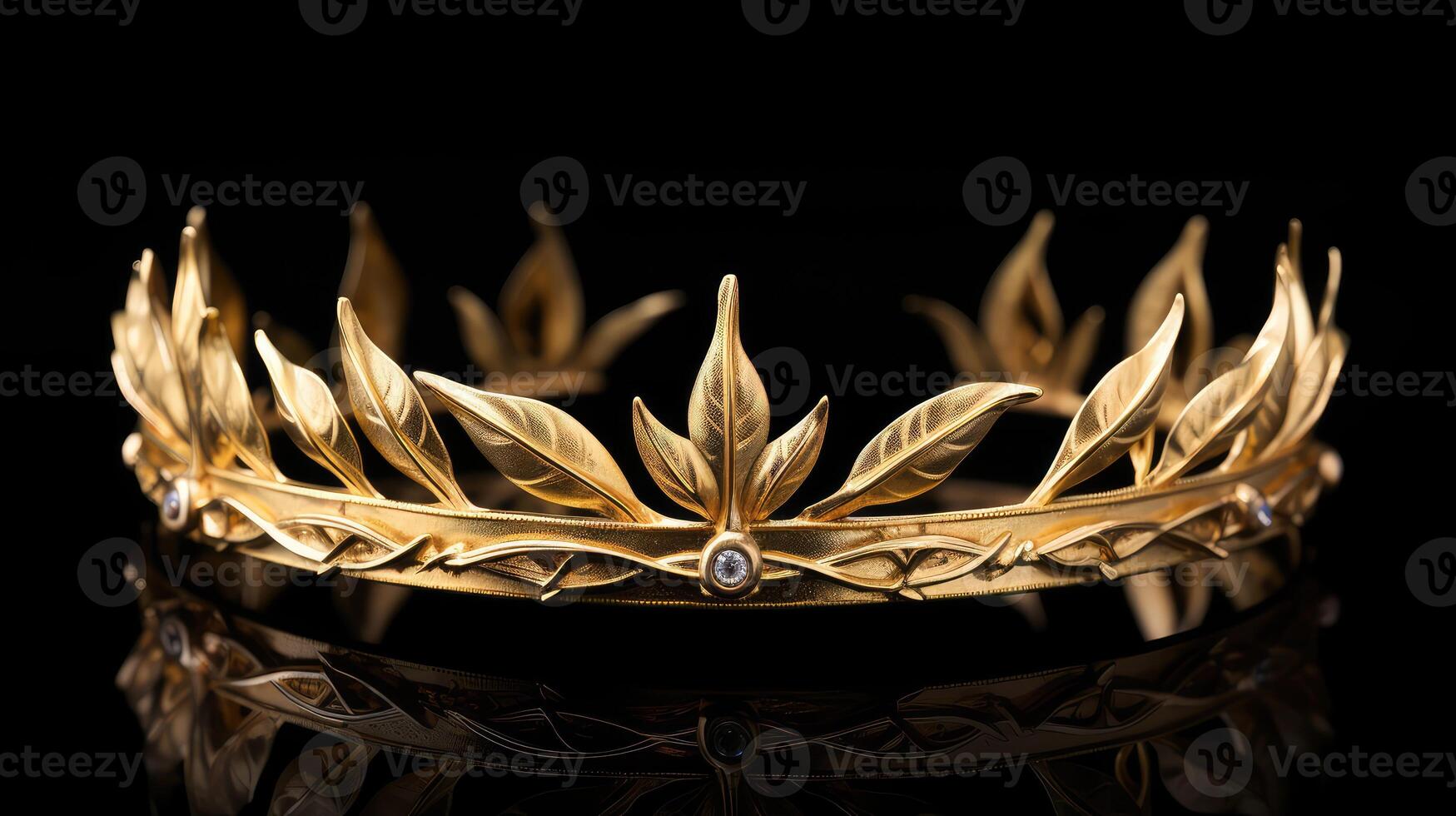gemstones gold laurel leaf photo