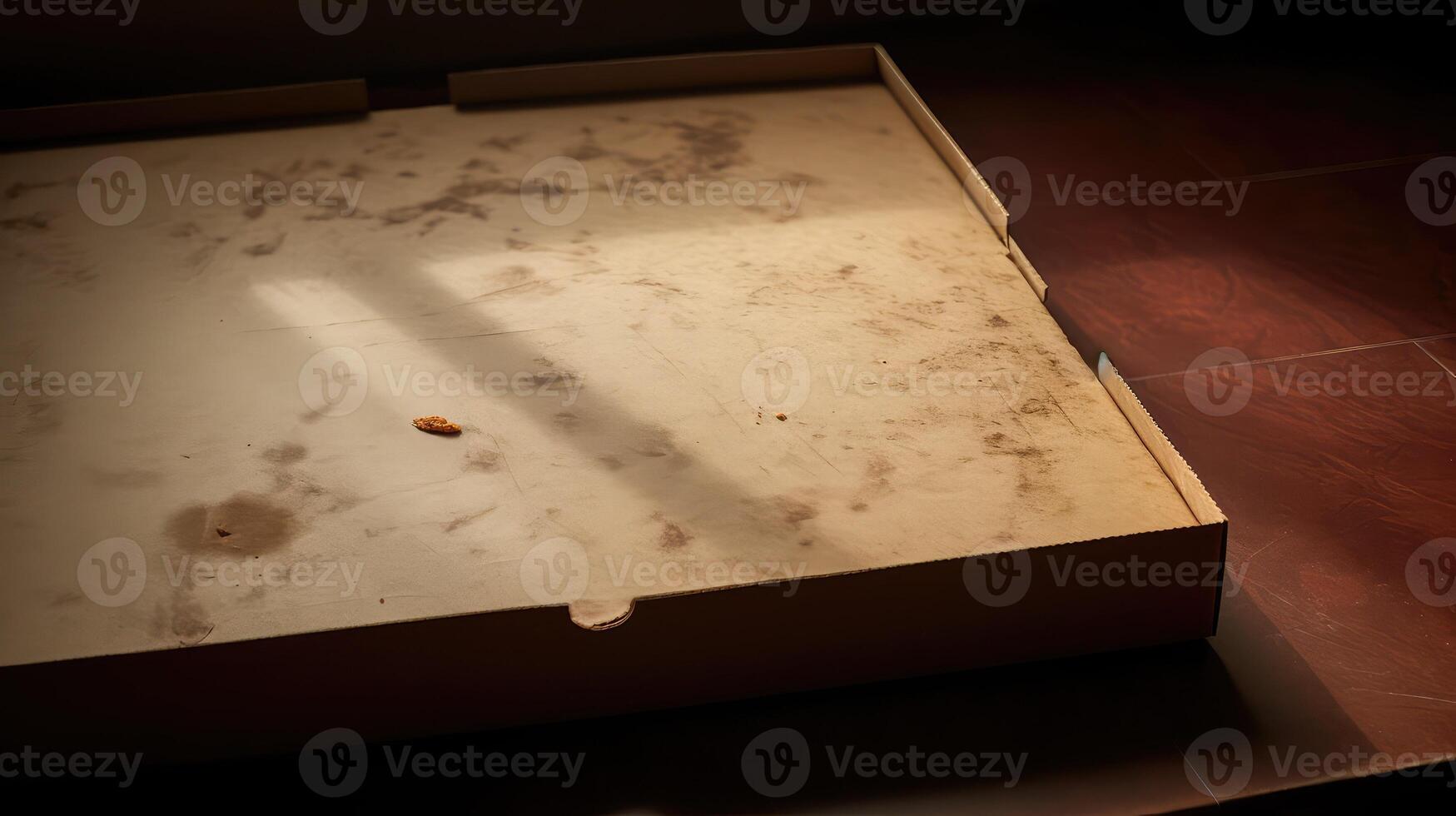 greasy empty boxes photo