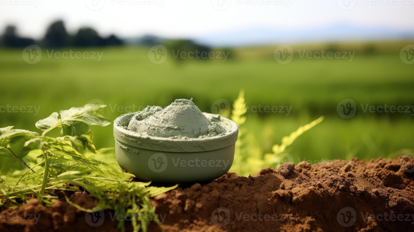 natural green clay photo