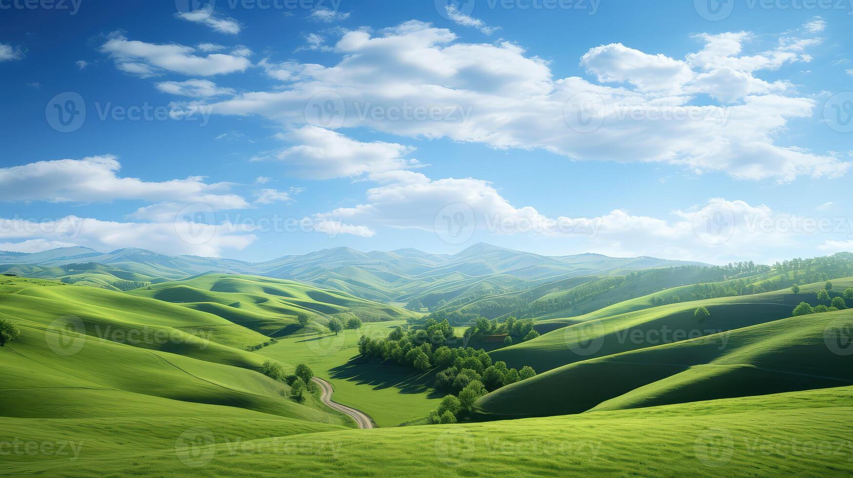 rolling hills green photo