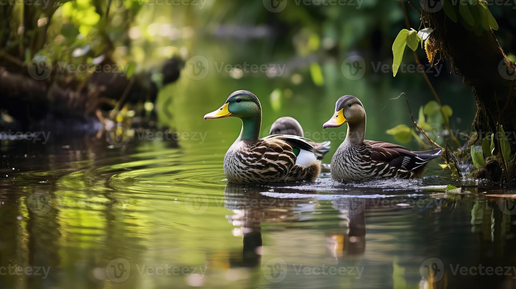 pd duck on water photo