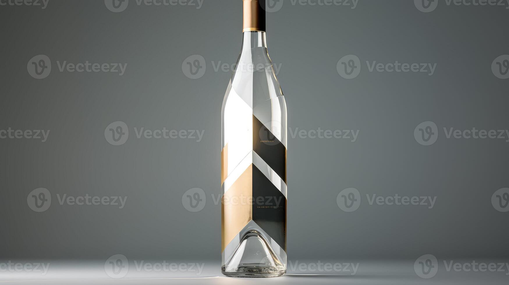 modern wine bottle shape photo