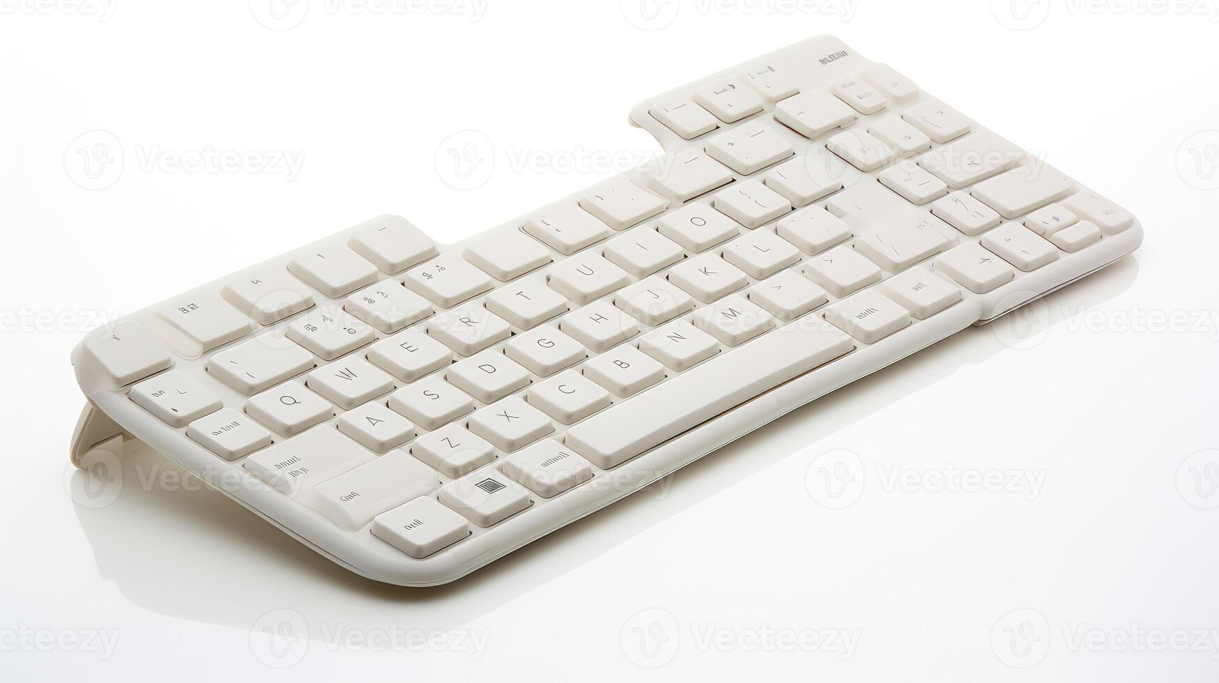 foldable computer keyboard white background photo
