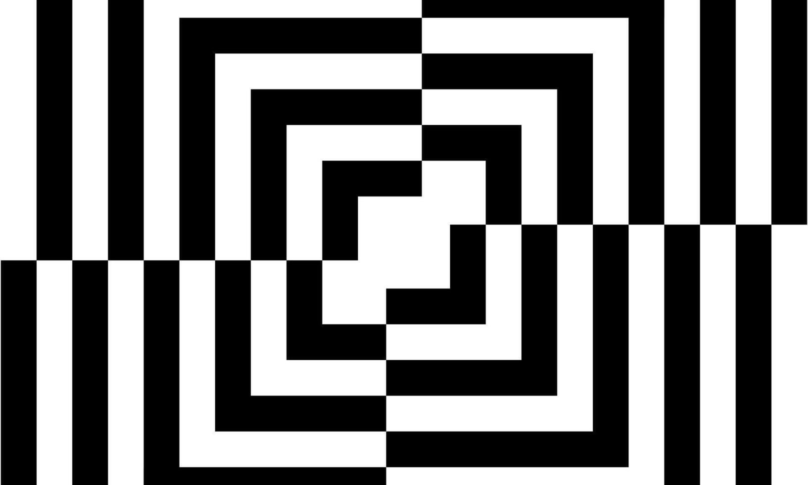 Retro black and white geometric pattern background, abstract triangle and square lines art. lines striped. vintage pattern. vector