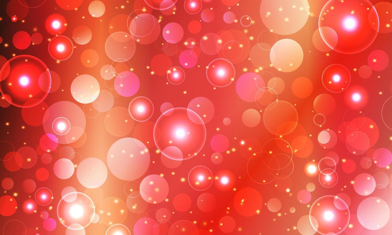 Abstract round red background. soft light sparkle circle pattern. bokeh lights. vector