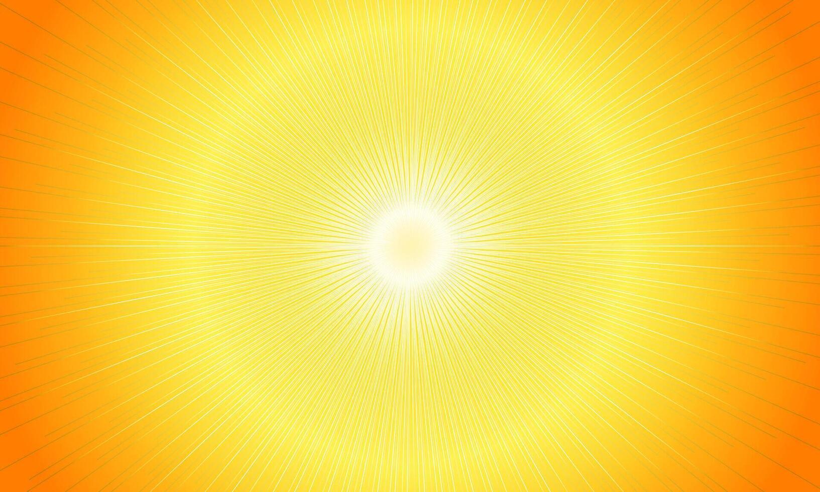 Abstract star or sun. Explosion effect. Fast motion effect. shiny yellow light. vector