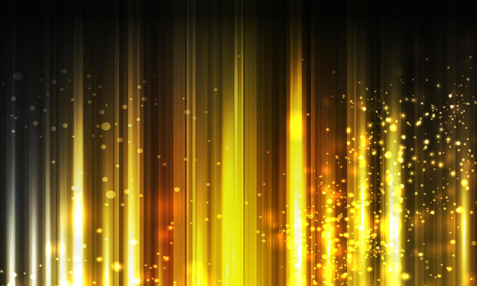 abstract glowing background. striped lines gold light shiny stars. vector