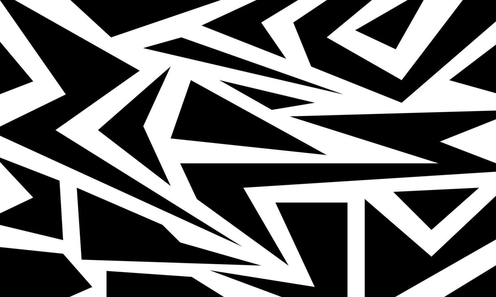 Retro black and white geometric pattern background, triangle and square lines art. street art. vector
