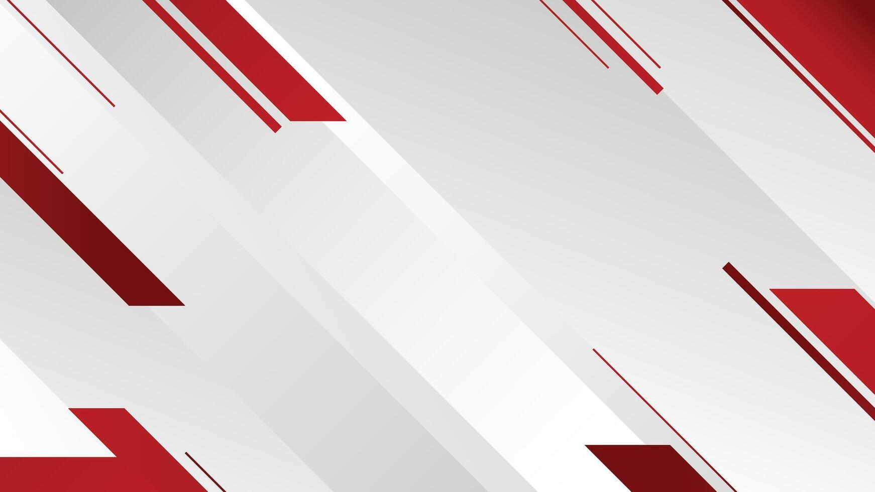 Modern Red and White Abstract Geometric Background vector