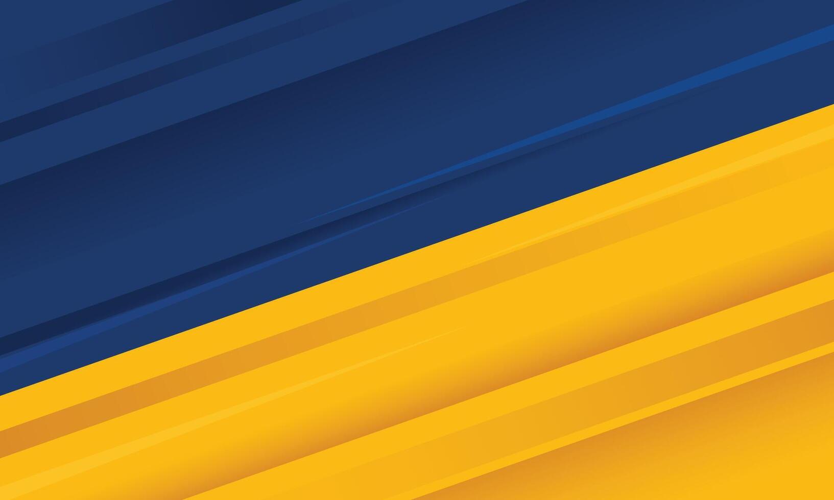 Modern background of blue and yellow geometric diagonal stripes vector