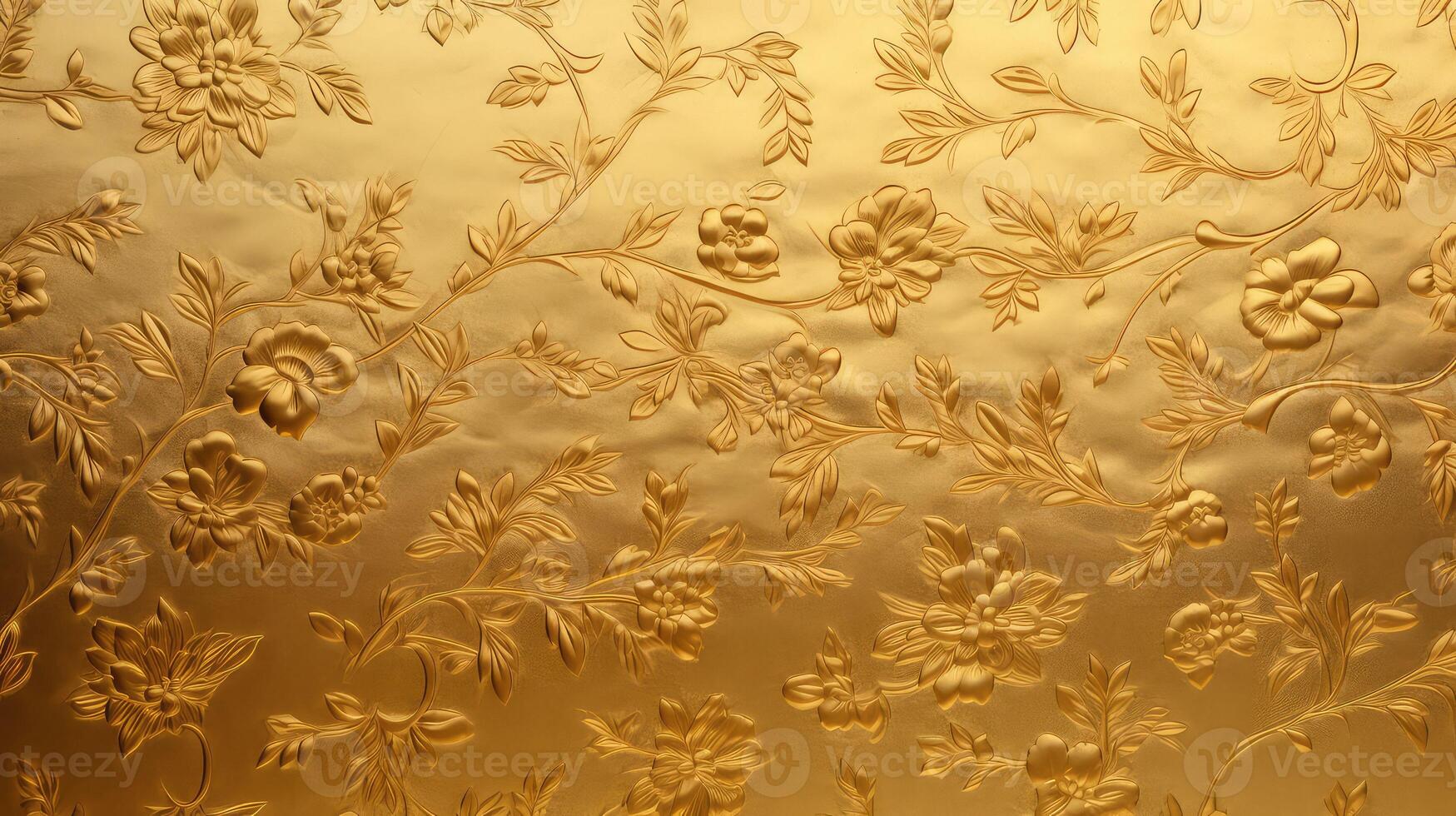floral gold texture photo