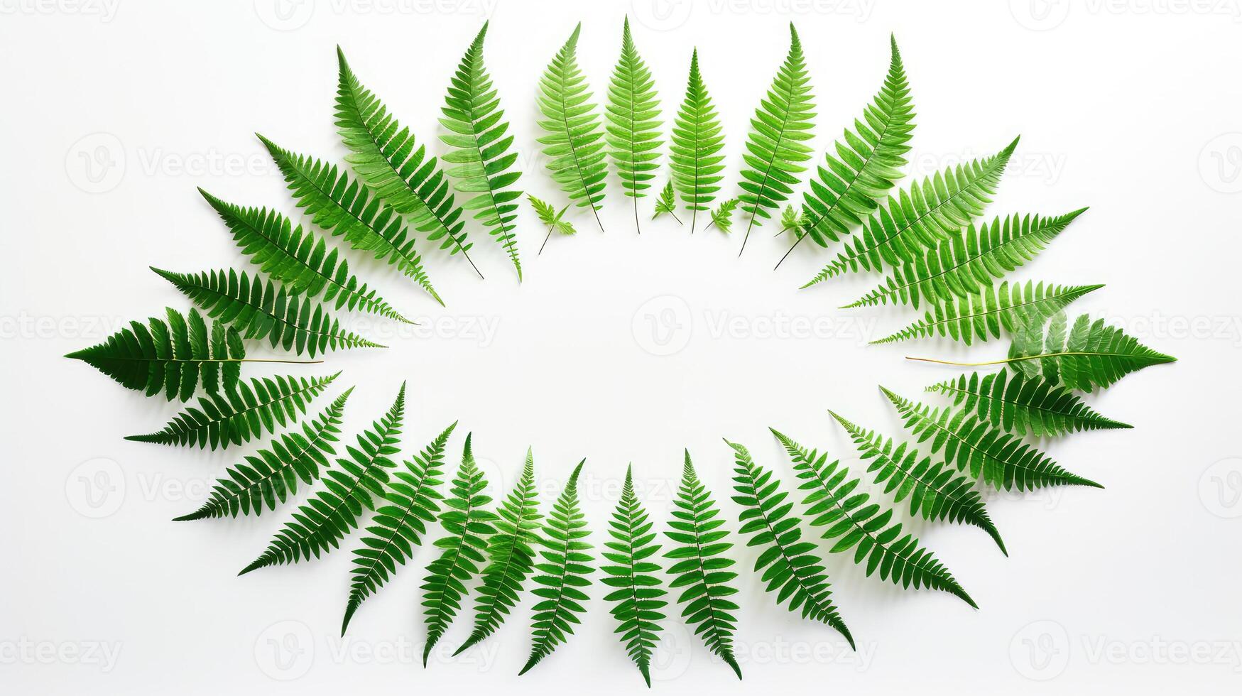 symmetrical flat lay leaves photo