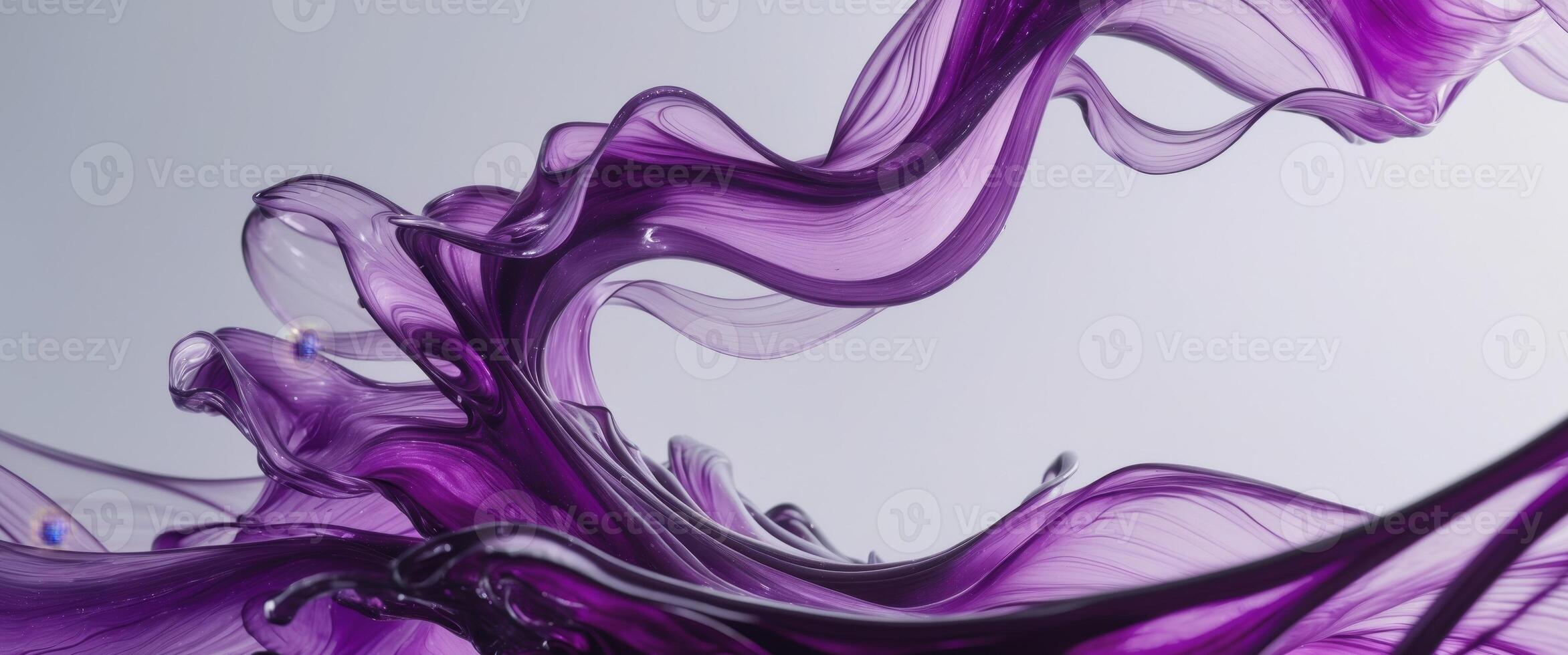Swirling purple liquid abstract background texture design. photo