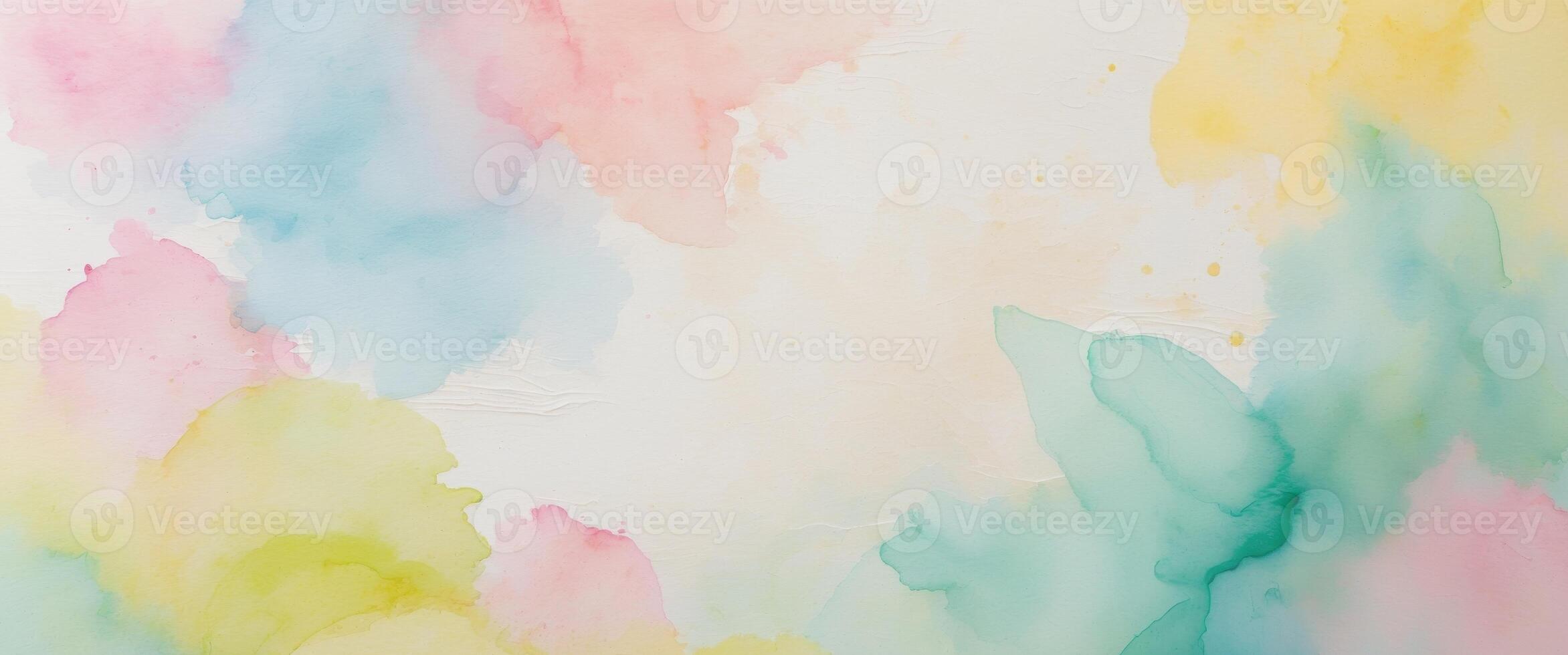 Colorful watercolor ink abstract background in pastel colors photo
