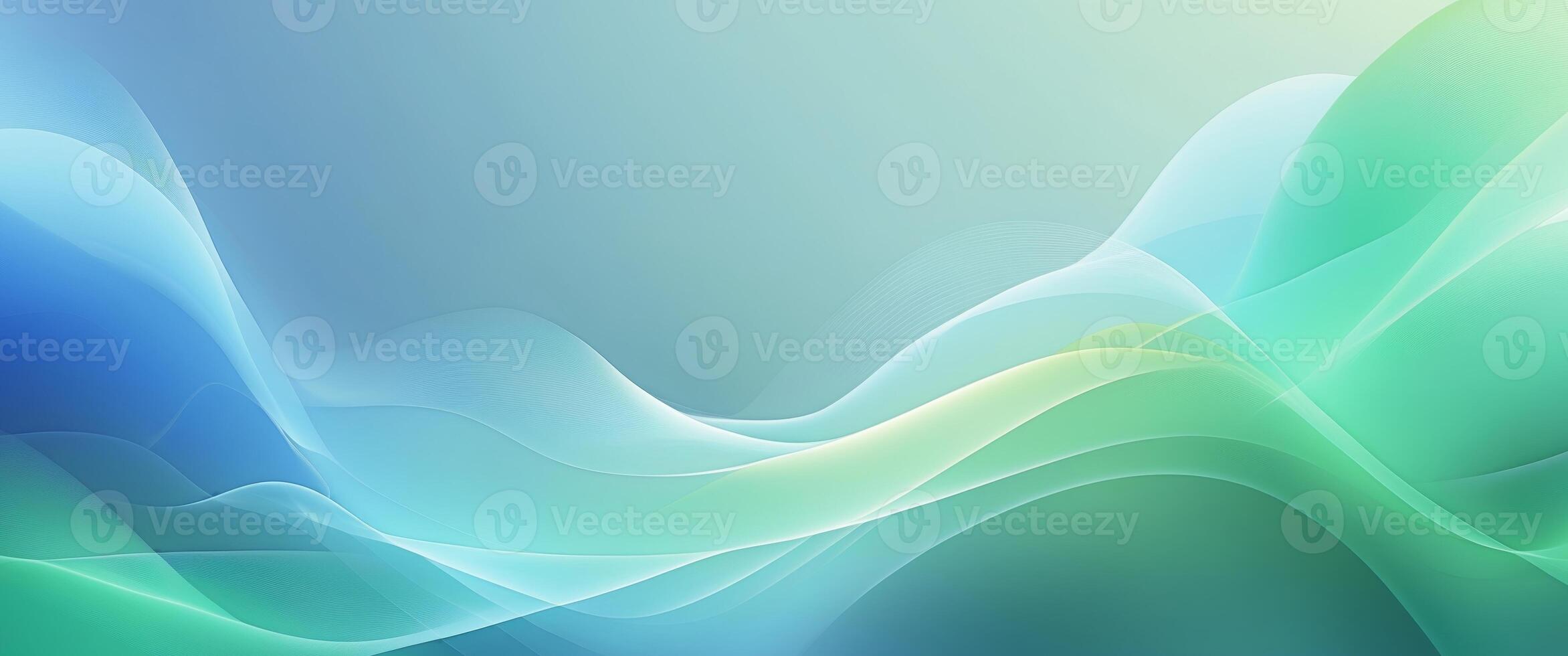 Abstract blue green background with smooth color transitions and gradients photo