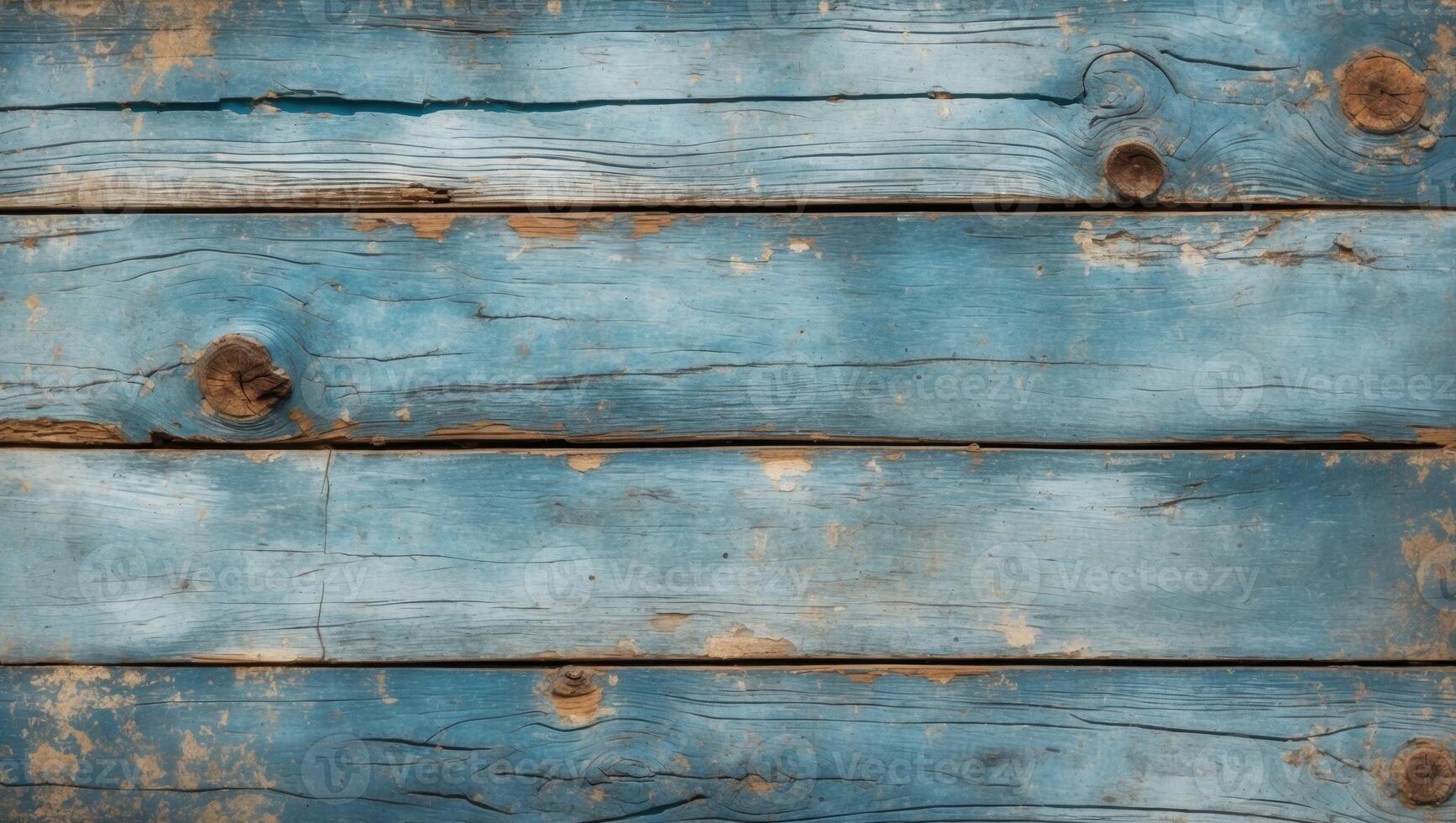 Rustic blue wooden planks background for design and decoration with natural texture and vintage feel photo