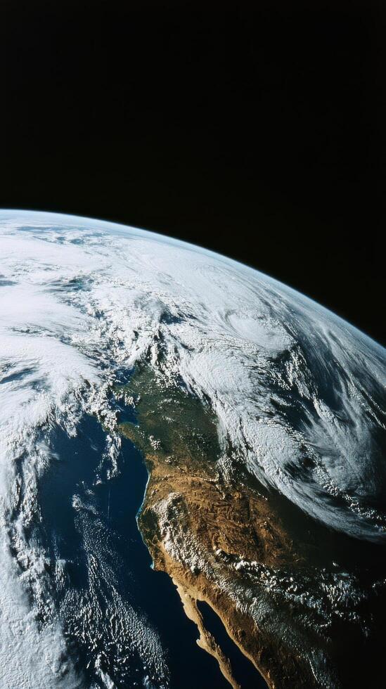 A view of the earth from space photo