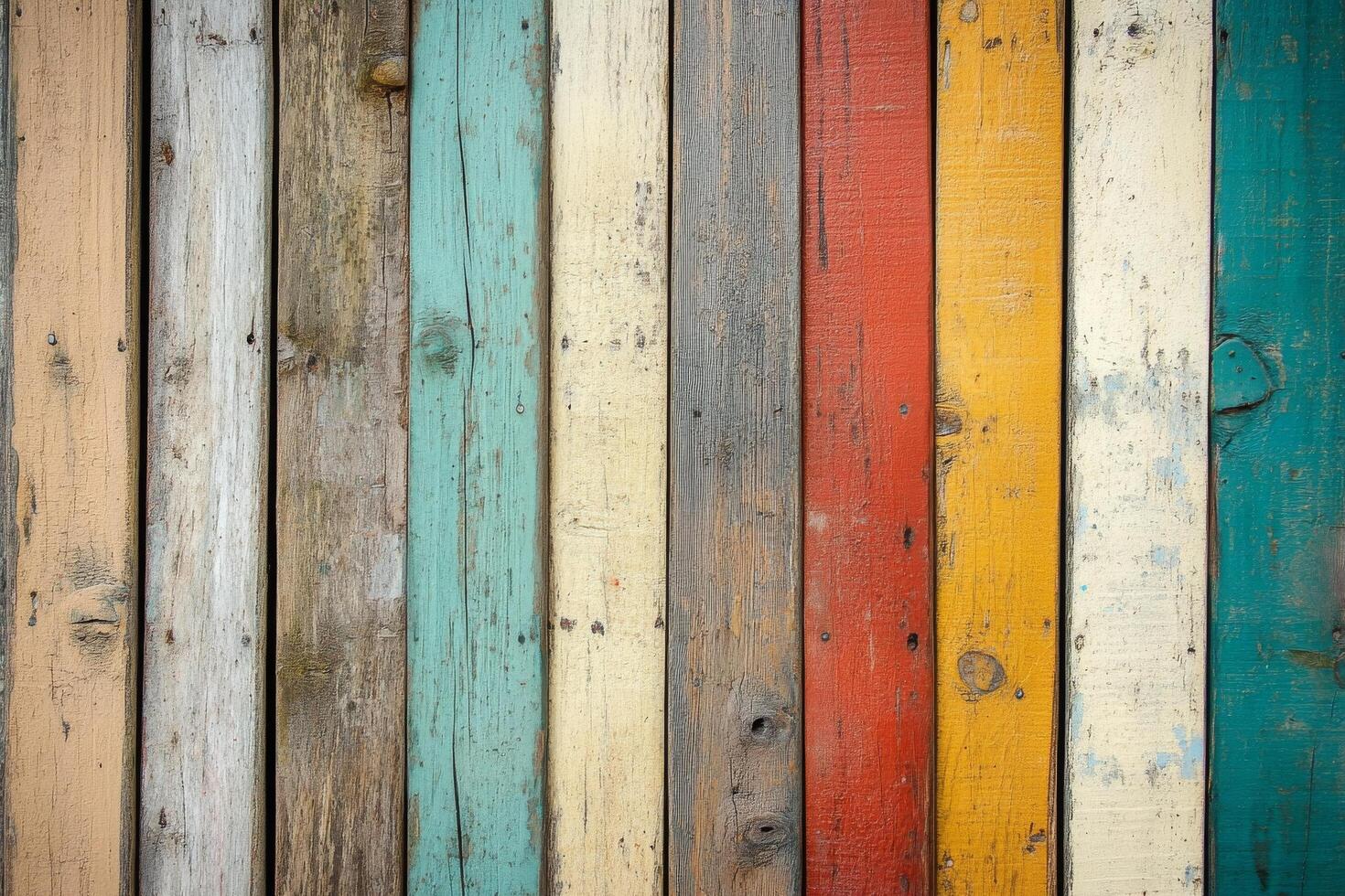 Colorful wooden wall background photo