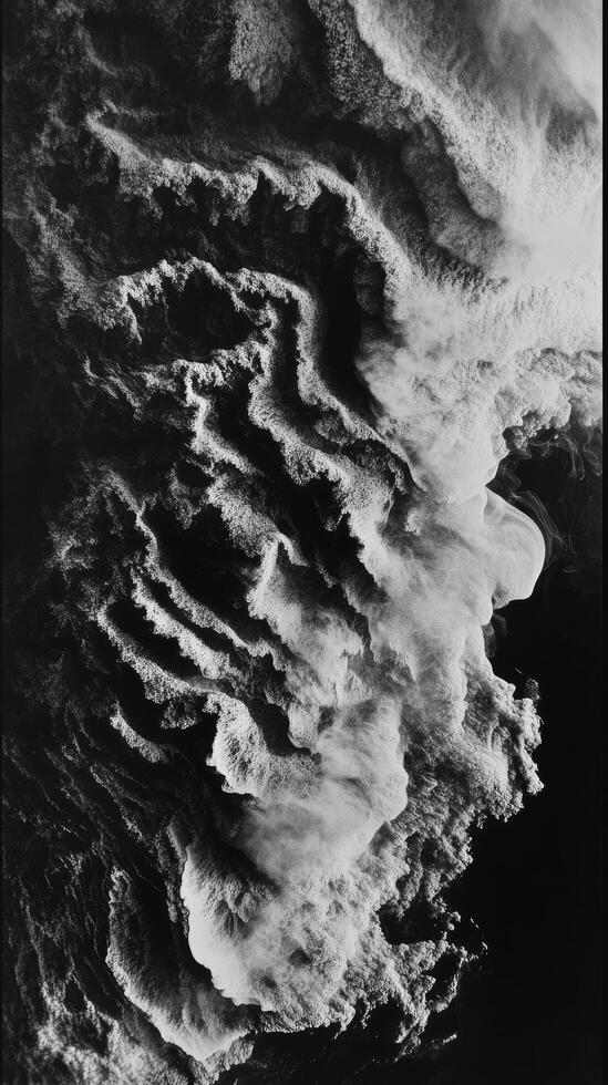 An image of a black and white photo of clouds