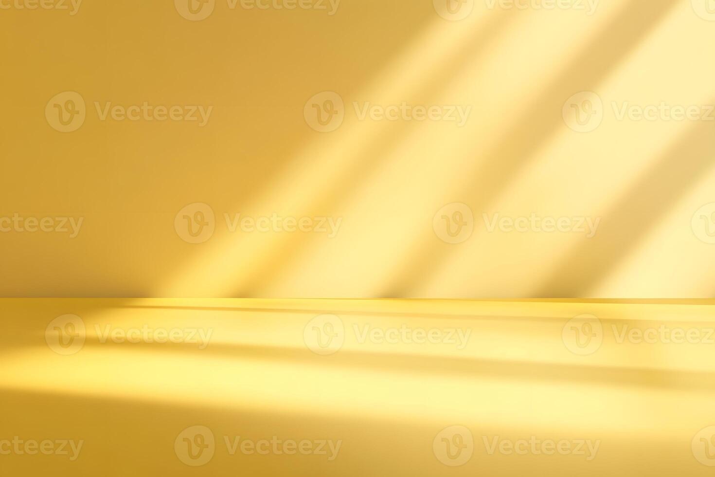 Yellow Surface with Sunlight Shadows photo
