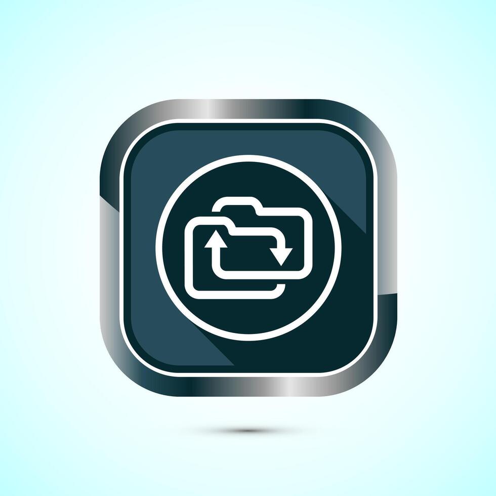 datos intercambiar icono ilustración, datos transferir firmar para aplicaciones y sitios web, gris sombra botón diseño vector