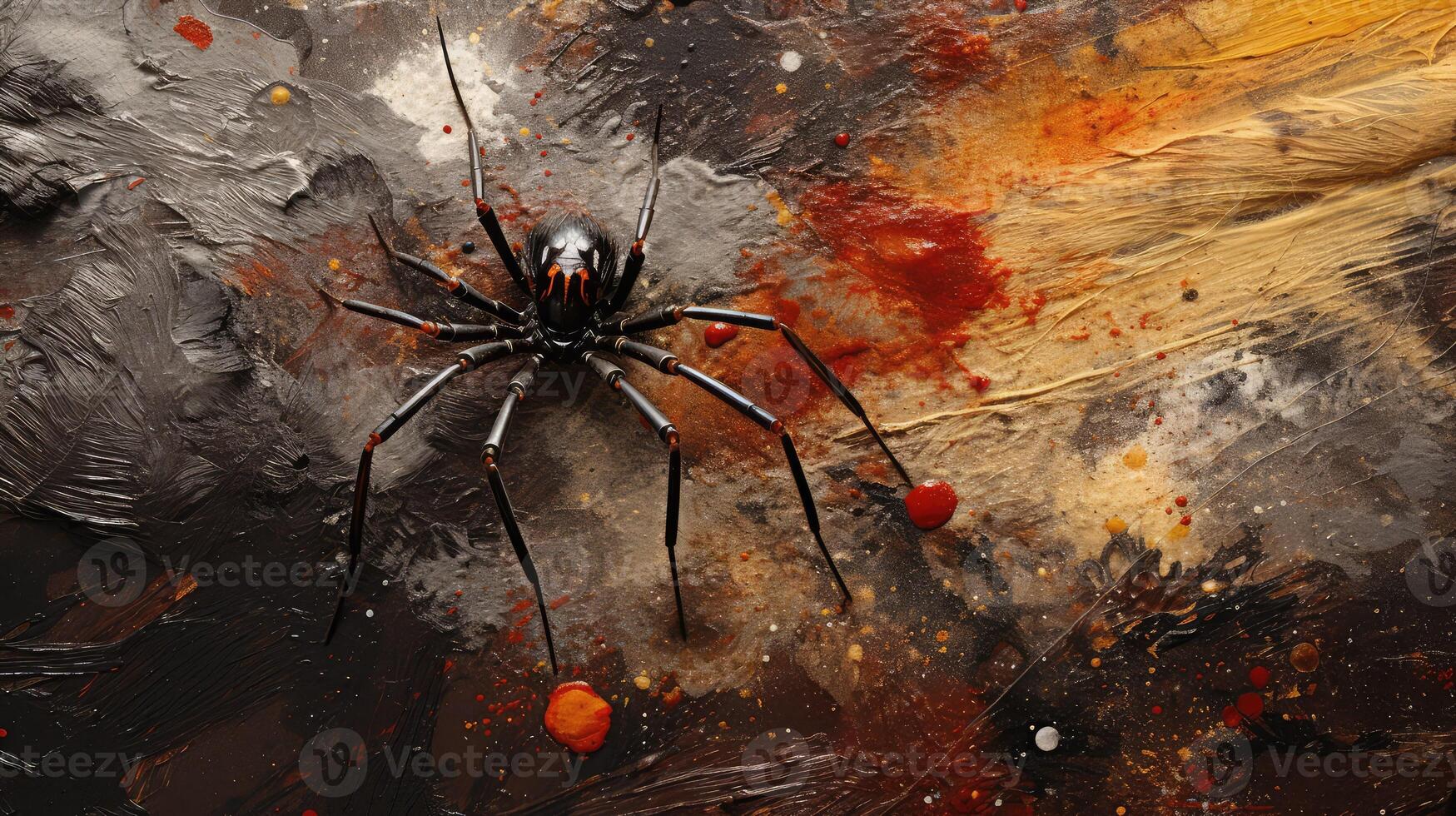 background spider black widow photo
